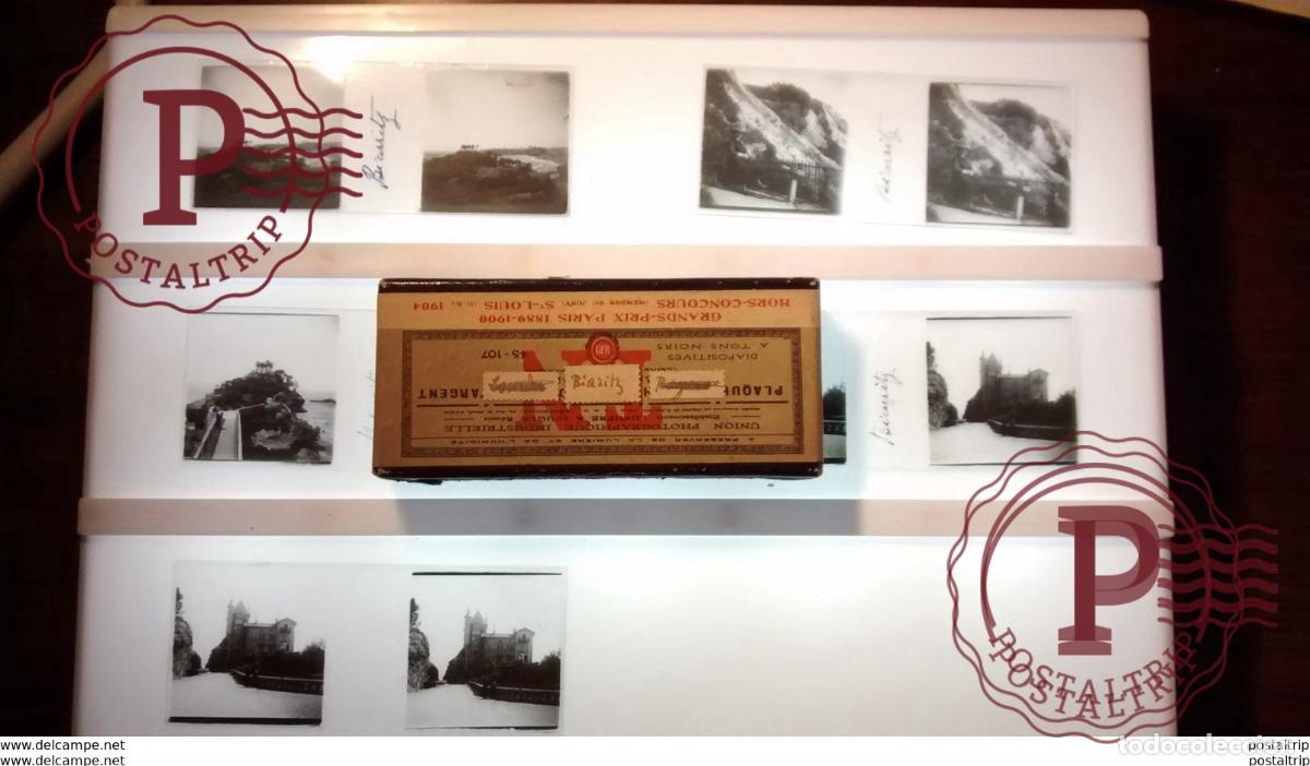 Fotograf&iacute;a antigua: LOT DE 5 Plaques de verre st&eacute;r&eacute;oscopique BIARITZ [64] Pyr&eacute;n&eacute;es-Atlantiques BiarritZ FRANCE Fonds Vic