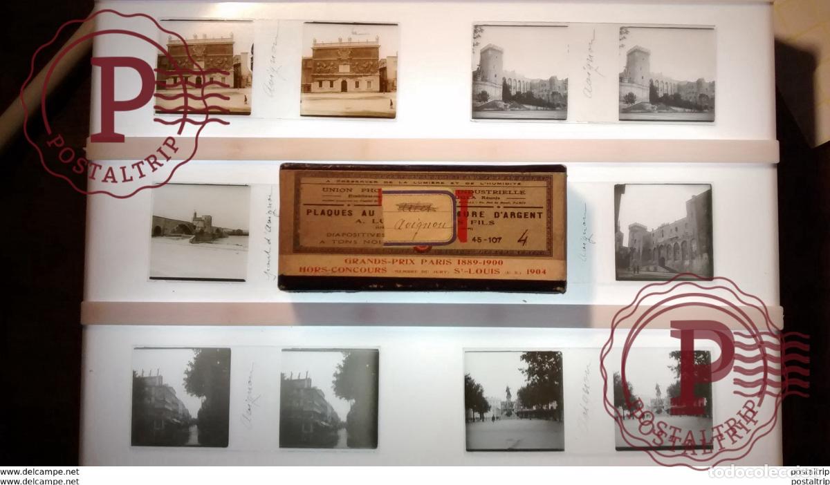 Fotograf&iacute;a antigua: LOT DE 6 Plaques de verre st&eacute;r&eacute;oscopique Vaucluse AVIGNON FRANCE Fonds Victor FORBIN 1864-1947