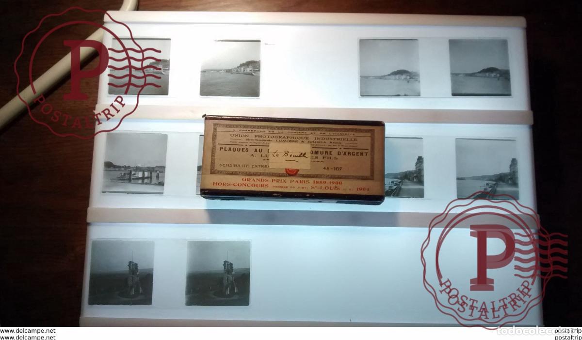 Fotografia antica: LOT 5 Plaques de verre st&eacute;r&eacute;oscopique LA BOUILLA Fonds Victor FORBIN 1864-1947