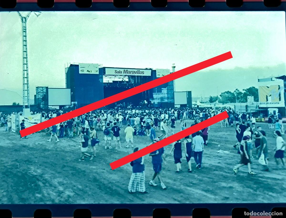 Fotograf&iacute;a antigua: Antiguo negativo de fotograf&iacute;a. Festival musica internacional Benicassim. Castell&oacute;n. FIB. A&ntilde;o 1999