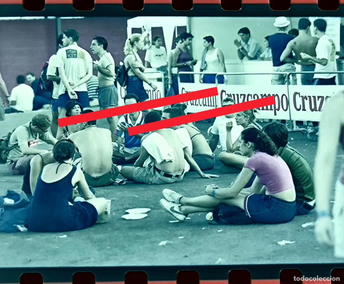 Fotograf&iacute;a antigua: Antiguo negativo de fotograf&iacute;a. Festival musica internacional Benicassim. Castell&oacute;n. FIB. A&ntilde;o 1999