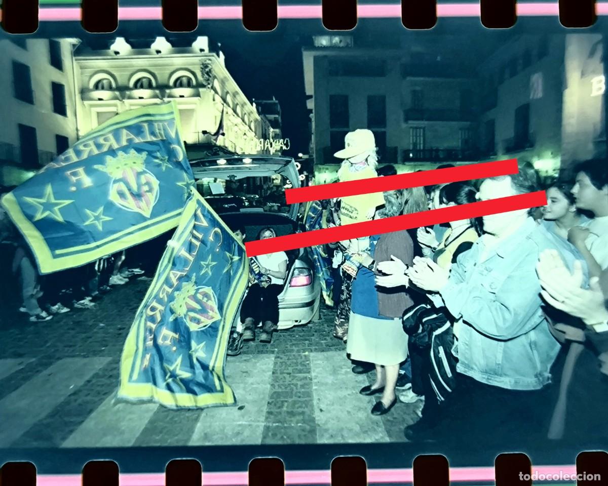 Fotograf&iacute;a antigua: Negativo de fotograf&iacute;a. Celebraci&oacute;n ascenso primera divisi&oacute;n. Villarreal club de f&uacute;tbol. A&ntilde;o 1998