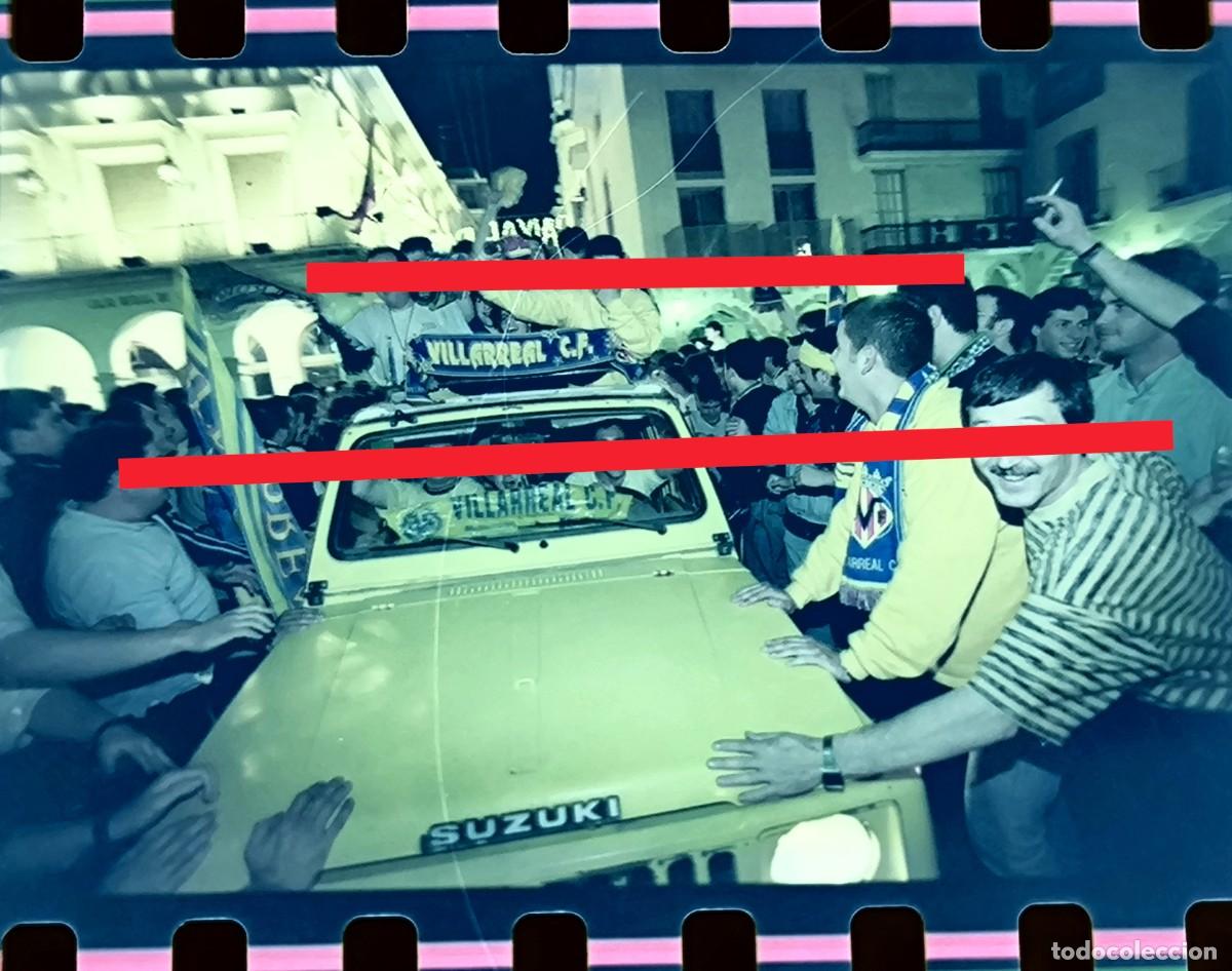 Fotograf&iacute;a antigua: Negativo de fotograf&iacute;a. Celebraci&oacute;n ascenso primera divisi&oacute;n. Villarreal club de f&uacute;tbol. A&ntilde;o 1998