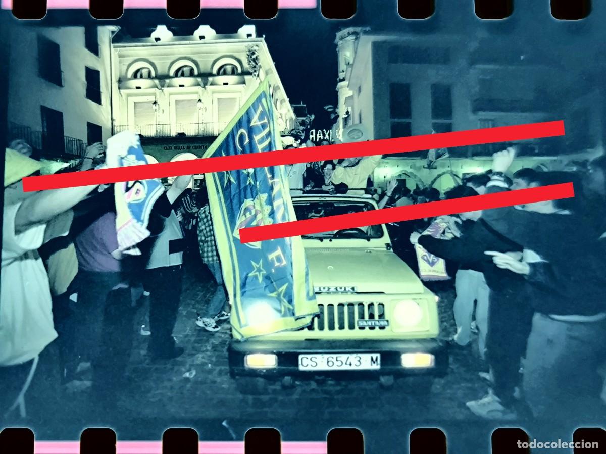 Fotograf&iacute;a antigua: Negativo de fotograf&iacute;a. Celebraci&oacute;n ascenso primera divisi&oacute;n. Villarreal club de f&uacute;tbol. A&ntilde;o 1998