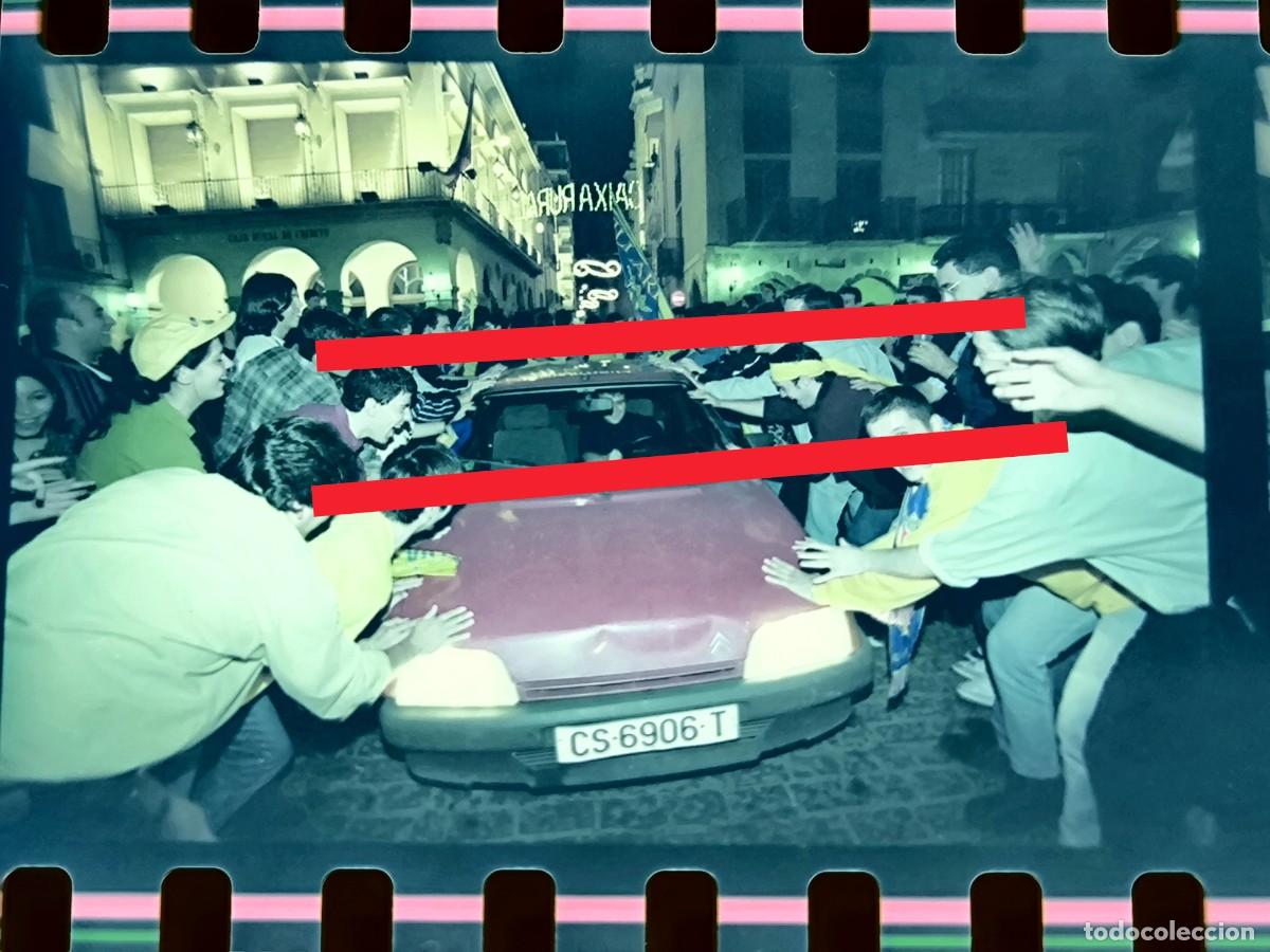 Fotograf&iacute;a antigua: Negativo de fotograf&iacute;a. Celebraci&oacute;n ascenso primera divisi&oacute;n. Villarreal club de f&uacute;tbol. A&ntilde;o 1998