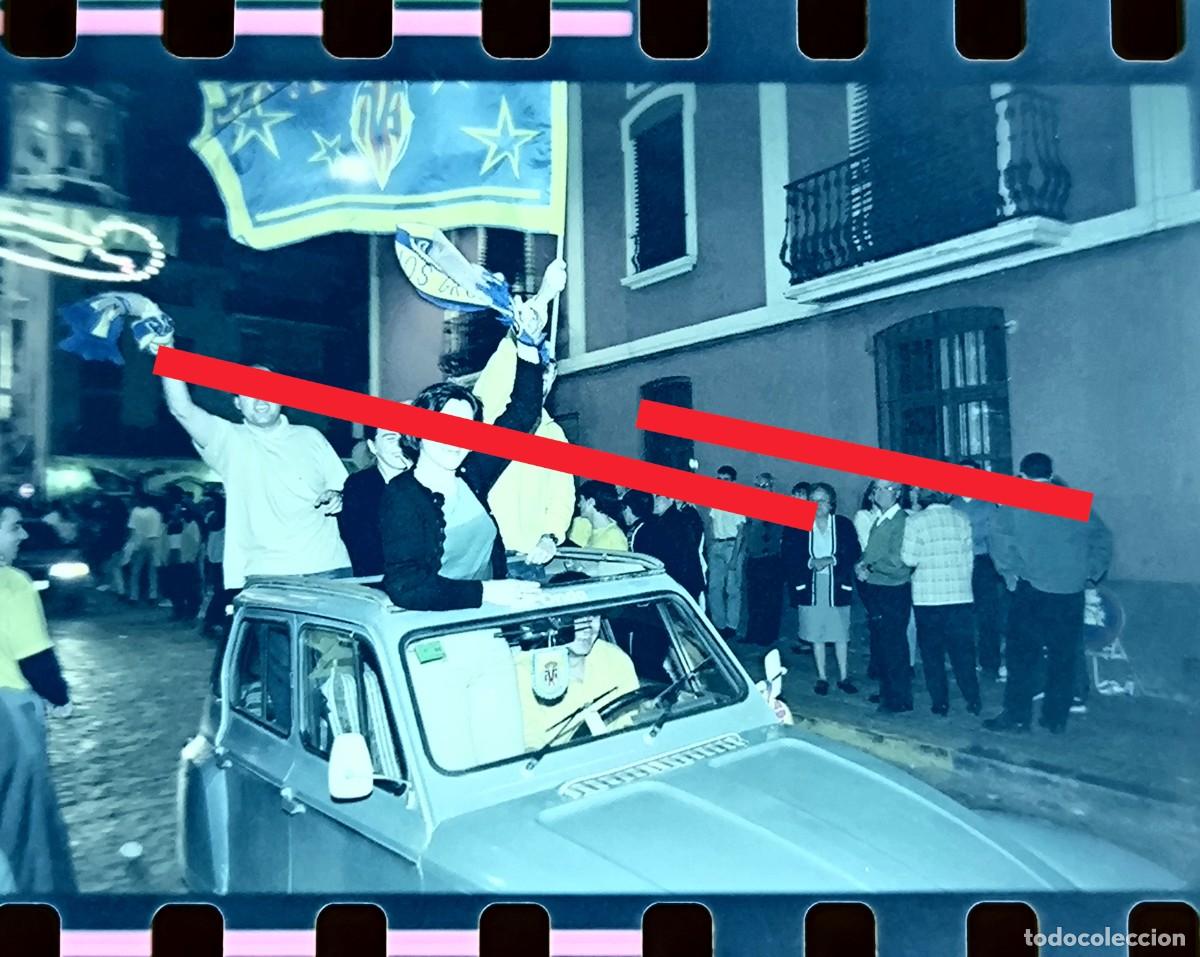 Fotograf&iacute;a antigua: Negativo de fotograf&iacute;a. Celebraci&oacute;n ascenso primera divisi&oacute;n. Villarreal club de f&uacute;tbol. A&ntilde;o 1998