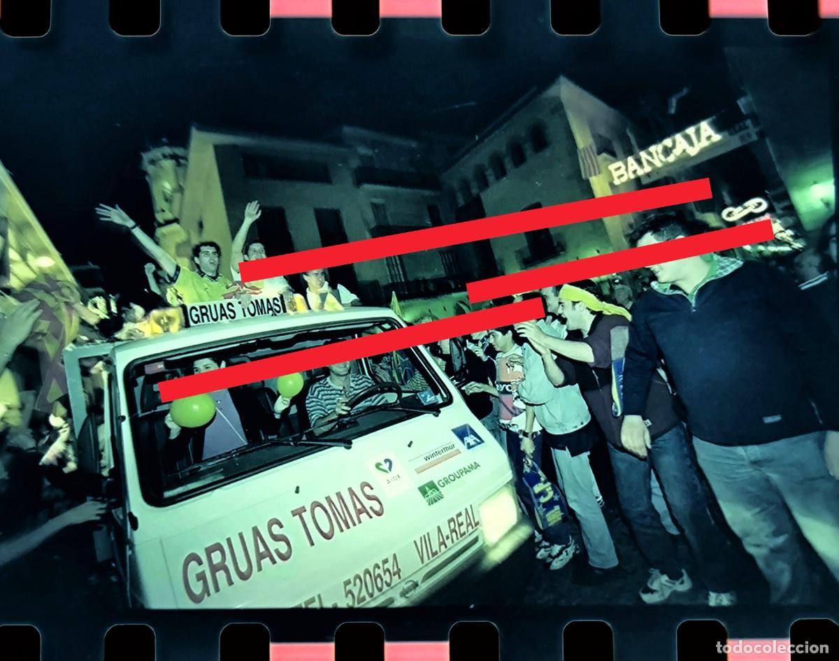 Fotograf&iacute;a antigua: Negativo de fotograf&iacute;a. Celebraci&oacute;n ascenso primera divisi&oacute;n. Villarreal club de f&uacute;tbol. A&ntilde;o 1998