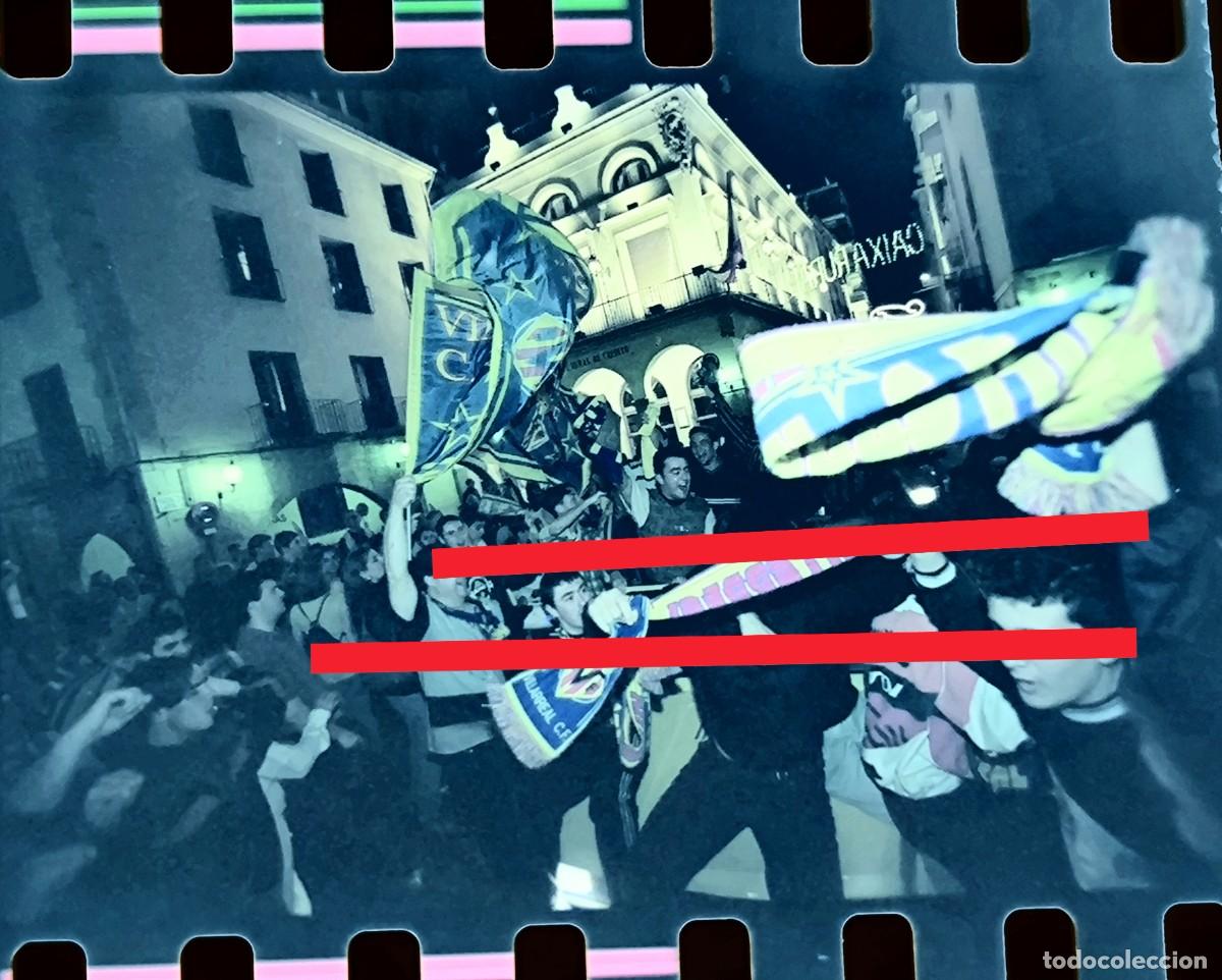 Fotograf&iacute;a antigua: Negativo de fotograf&iacute;a. Celebraci&oacute;n ascenso primera divisi&oacute;n. Villarreal club de f&uacute;tbol. A&ntilde;o 1998