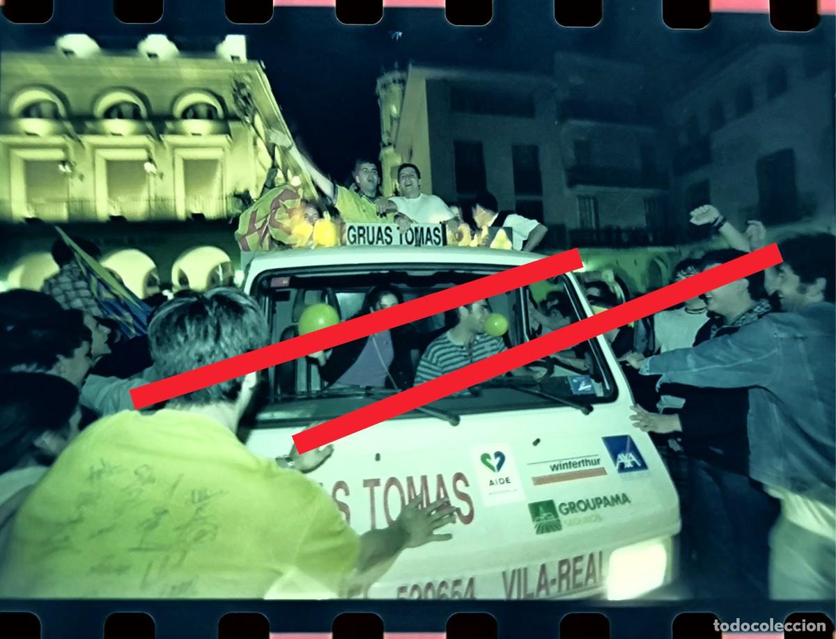 Fotograf&iacute;a antigua: Negativo de fotograf&iacute;a. Celebraci&oacute;n ascenso primera divisi&oacute;n. Villarreal club de f&uacute;tbol. A&ntilde;o 1998