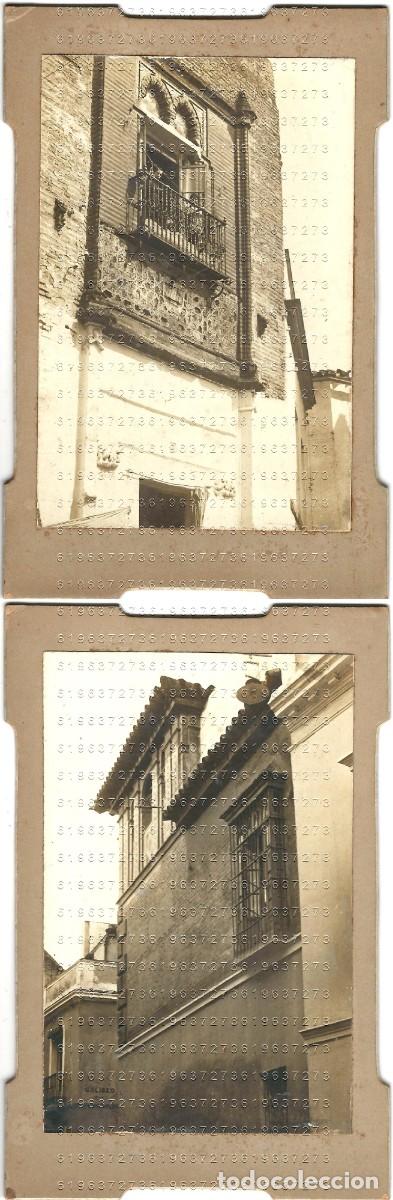 Fotograf&iacute;a antigua: SEVILLA 2 FOTOGRAFIAS MUY ANTIGUAS ENMARCADAS 13X8 U78