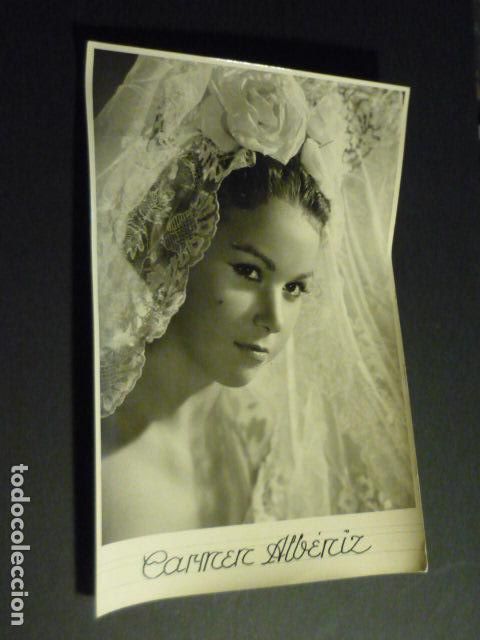 Fotograf&iacute;a antigua: SEVILLA CARMEN ALBENIZ ESCUELA FLAMENCO BAILAORA ANTIGUA FOTOGRAFIA HARETON FOTOGRAFO 12 X 18 CM