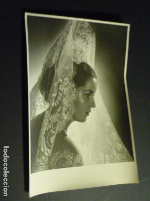 Fotograf&iacute;a antigua: SEVILLA CARMEN ALBENIZ ESCUELA FLAMENCO BAILAORA ANTIGUA FOTOGRAFIA HARETON FOTOGRAFO 12 X 18 CM