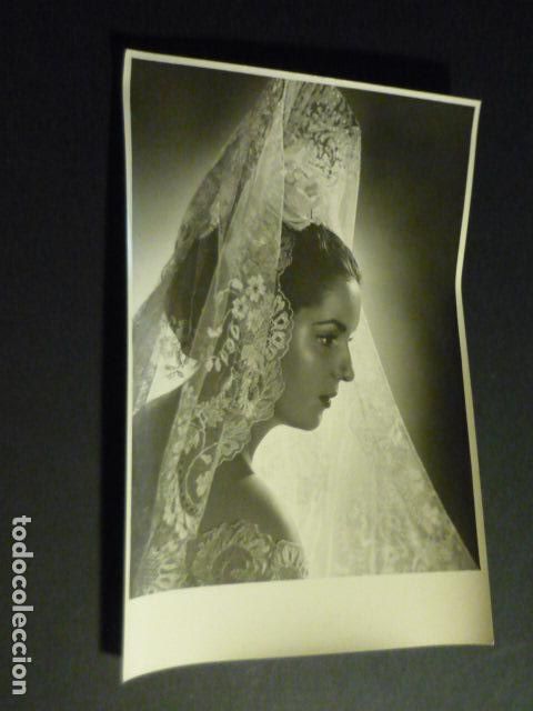 Fotograf&iacute;a antigua: SEVILLA CARMEN ALBENIZ ESCUELA FLAMENCO BAILAORA ANTIGUA FOTOGRAFIA HARETON FOTOGRAFO 12 X 18 CM
