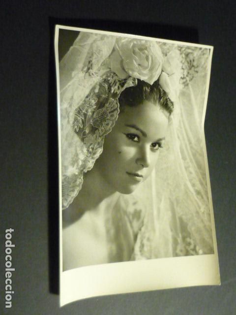 Fotograf&iacute;a antigua: SEVILLA CARMEN ALBENIZ ESCUELA FLAMENCO BAILAORA ANTIGUA FOTOGRAFIA HARETON FOTOGRAFO 12 X 18 CM