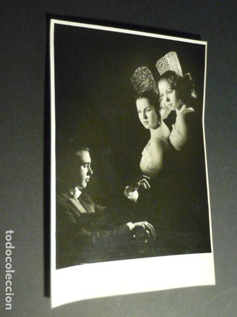 Fotograf&iacute;a antigua: SEVILLA CARMEN ALBENIZ ESCUELA FLAMENCO BAILAORA ANTIGUA FOTOGRAFIA HARETON FOTOGRAFO 12 X 18 CM