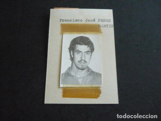 Fotograf&iacute;a antigua: MADRID DELINCUENTE F. J. PEREZ MARTIN FOTOGRAFIA POLICIA 1976 ANTIGUA FOTOGRAFIA ORIGINAL 4 X 5 CM
