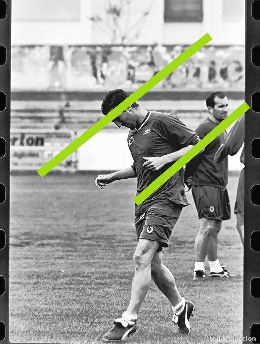 Fotografia antiga: Negativo de fotograf&iacute;a. Villarreal club de f&uacute;tbol. 1998 a&ntilde;o del ascenso.