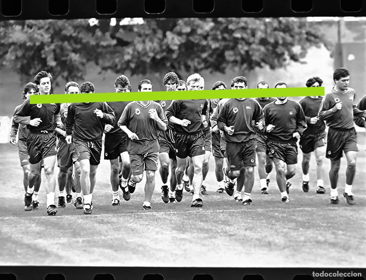Fotografia antiga: Negativo de fotograf&iacute;a. Villarreal club de f&uacute;tbol. 1998 a&ntilde;o del ascenso.