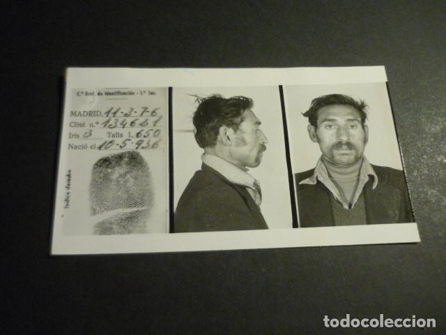 Fotograf&iacute;a antigua: MADRID VALLECAS DISTURBIOS ENTRE GITANOS FOTO POLICIAL ANTIGUA FOTOGRAFIA ORIGINAL 7,5 X 13,5 CM
