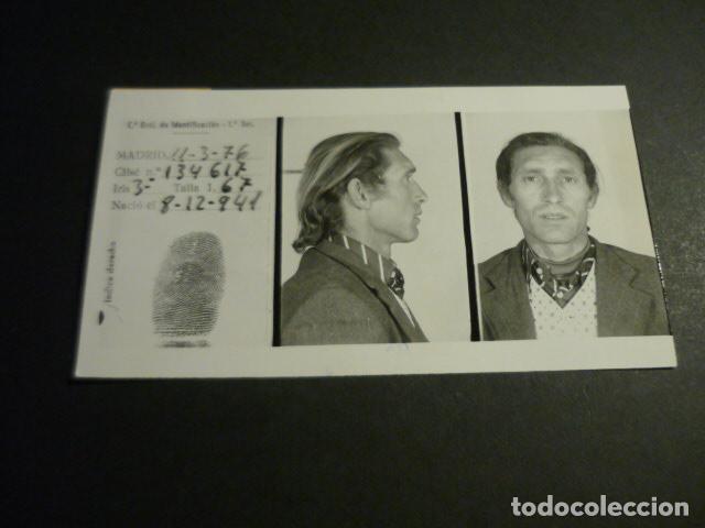 Fotograf&iacute;a antigua: MADRID VALLECAS DISTURBIOS ENTRE GITANOS FOTO POLICIAL ANTIGUA FOTOGRAFIA ORIGINAL 7,5 X 13,5 CM
