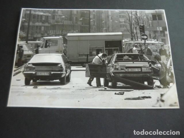Fotograf&iacute;a antigua: MADRID ATENTADO PRESIDENTE CONSEJO SUPERIOR DEL PODER JUDICIAL ETA FOTOGRAFIA 16,5 X 25 CM