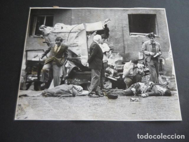 Fotograf&iacute;a antigua: MADRID PRINCIPE DE VERGARA JUAN BRAVO ATENTADO TERRORISTA ETA GUARDIA CIVIL FOTOGRAFIA 25 X 19 CM