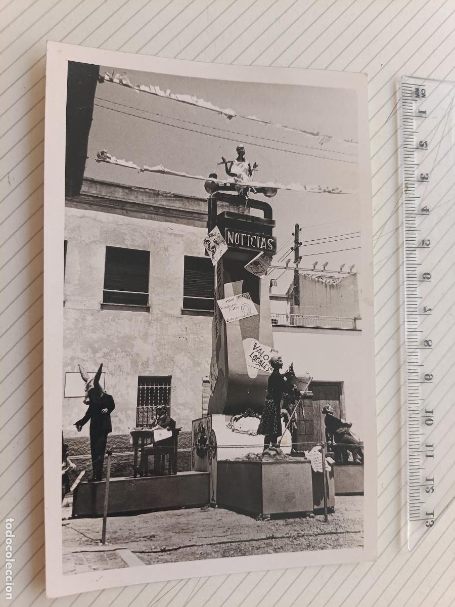 Fotografia antiga: Elda, Alicante. Falla. Fot&oacute;grafo Carlson 1963. Falla El Trinquete