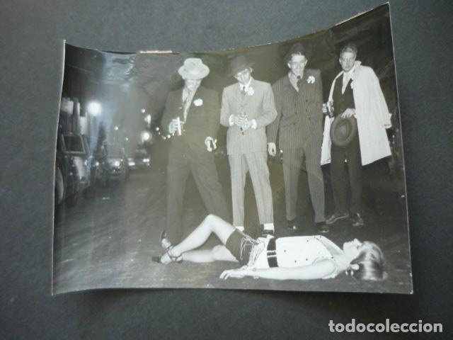 Fotograf&iacute;a antigua: MADRID CLUB 42 FIESTA BONNIE AND CLYDE CALLE CLAUDIO COELLO ANTIGUA FOTOGRAFIA 18 X 12 CM