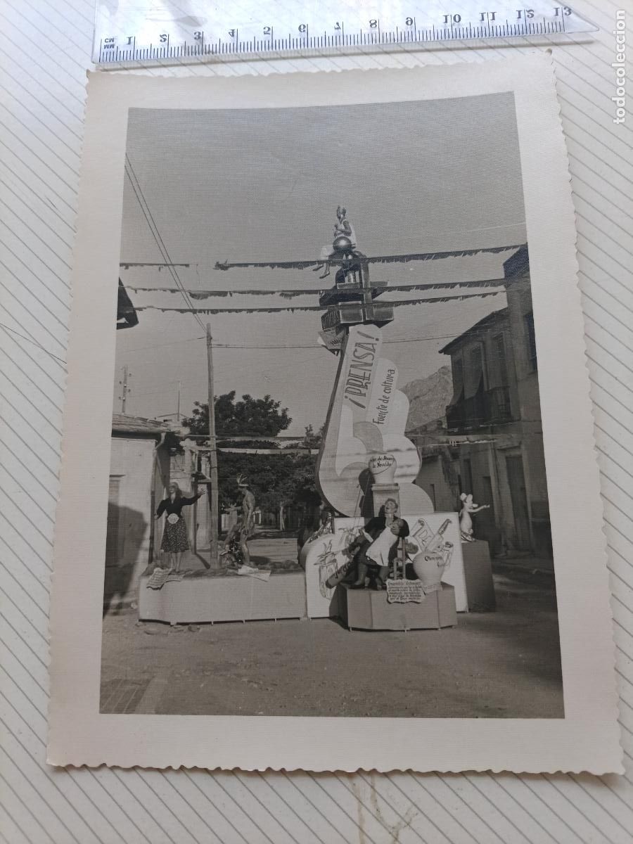 Fotograf&iacute;a antigua: Elda, Alicante. Falla. Fotos Montesinos. 1963