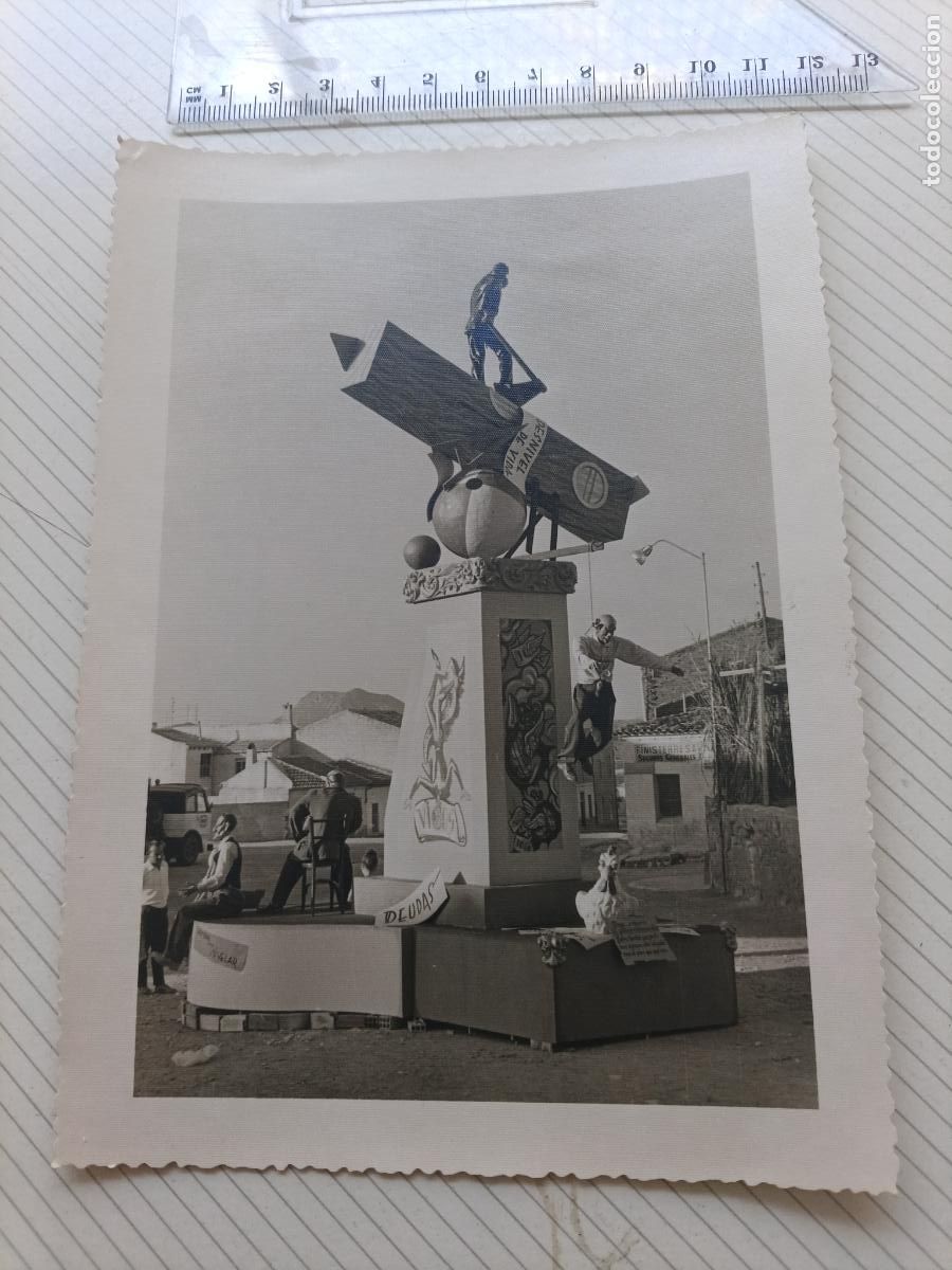 Fotograf&iacute;a antigua: Elda, Alicante. Falla. Fotos Montesinos. 1963