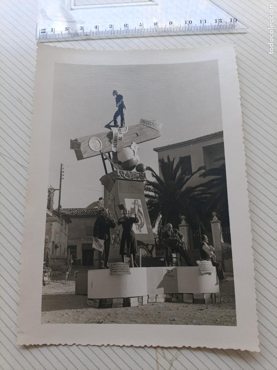 Fotograf&iacute;a antigua: Elda, Alicante. Falla. Fotos Montesinos. 1963