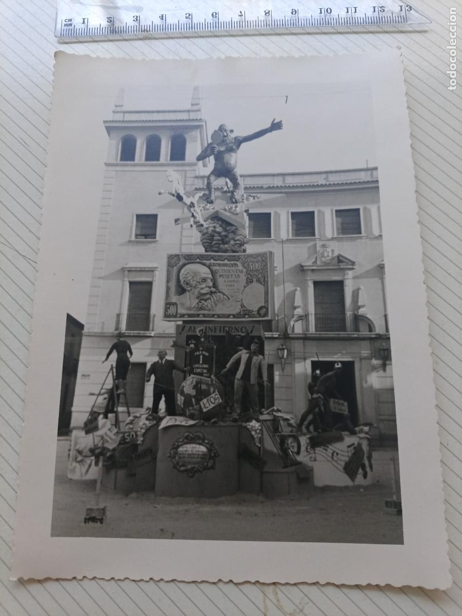 Fotograf&iacute;a antigua: Elda, Alicante. Falla. Fotos Montesinos. 1963. Gran formato