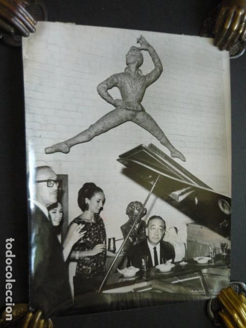 Fotograf&iacute;a antigua: PIANISTA MAESTRO CURR&Aacute;S FIESTA ANTONIO EL BAILARIN ANTIGUA FOTOGRAFIA ORIGINAL 18 X 24 CM