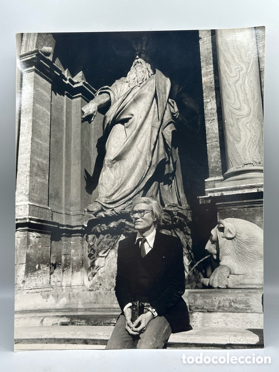 Fotograf&iacute;a antigua: Fotograf&iacute;a Andy Warhol Roma Mimmo Frassineti