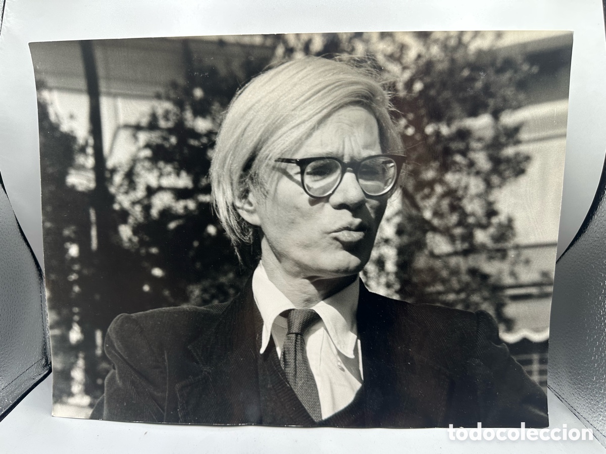 Fotograf&iacute;a antigua: Fotograf&iacute;a de &eacute;poca original Andy Warhol Roma Mimmo Frassineti 40&rsquo;5x30&rsquo;5
