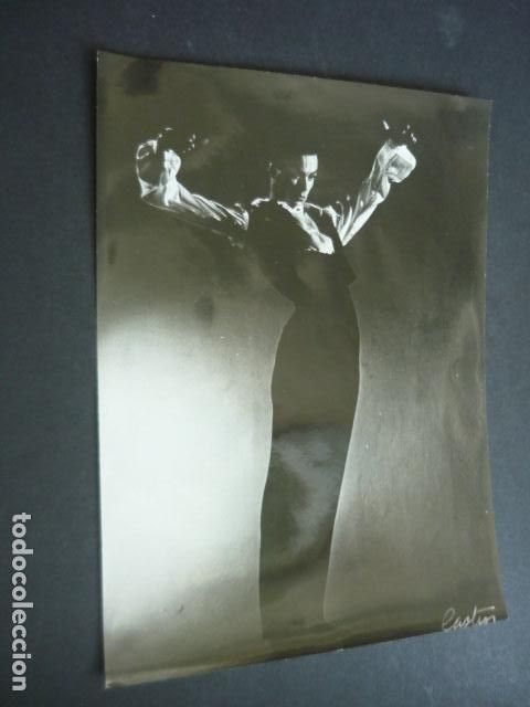 Fotograf&iacute;a antigua: CARMEN AZOFRA Y FERNANDO ZANOLI PAREJA BAILE FLAMENCO FOTOGRAFIA PEREZ DE LEON FOTOGRAFO 18 X 24 CM