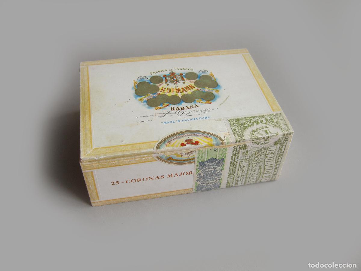 Fotograf&iacute;a antigua: CAJA DE PUROS DE 25 CORONAS MAJOR. F&Aacute;BRICA DE TABACOS DE H. UPMANN. HABANA. CUBA. &Eacute;POCA DE FRANCO