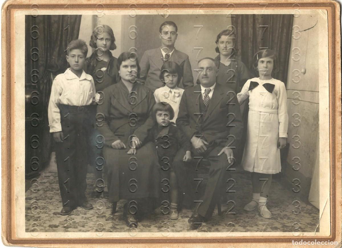 Fotograf&iacute;a antigua: MELILLA FOTOGRAFIA MUY ANTIGUAS FAMILIA MANUEL CHOCLAN BARRERA 19X13 M27
