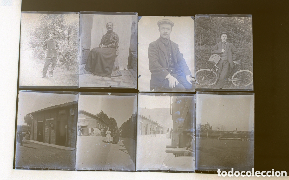Fotograf&iacute;a antigua: Colecci&oacute;n 12 placas gelatino Bromuro del 1900 zona Gerona, Vilamalla, Figueras Ferrocarril