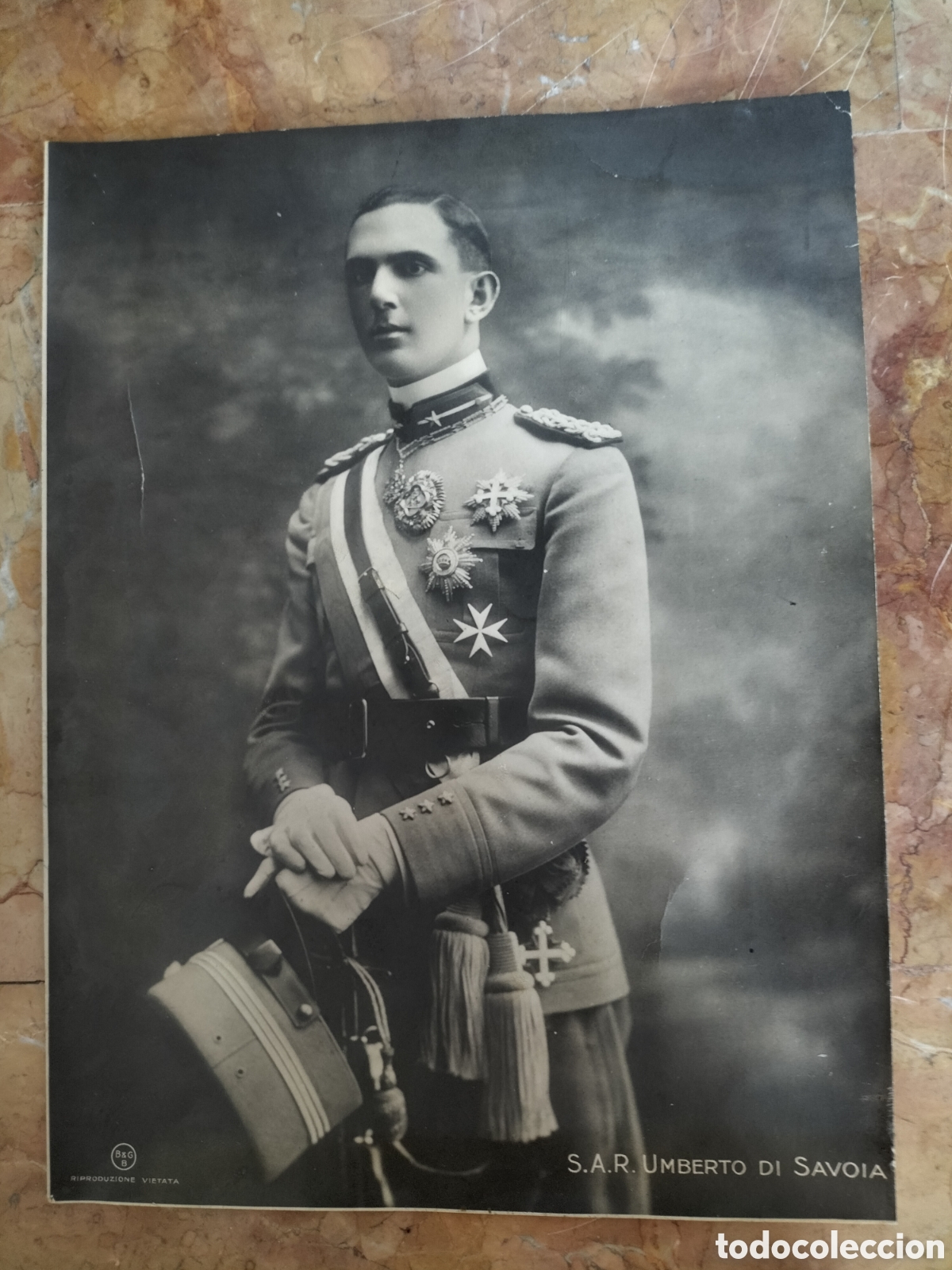 Fotograf&iacute;a antigua: Foto originale d'epoca di Umberto di Savoia