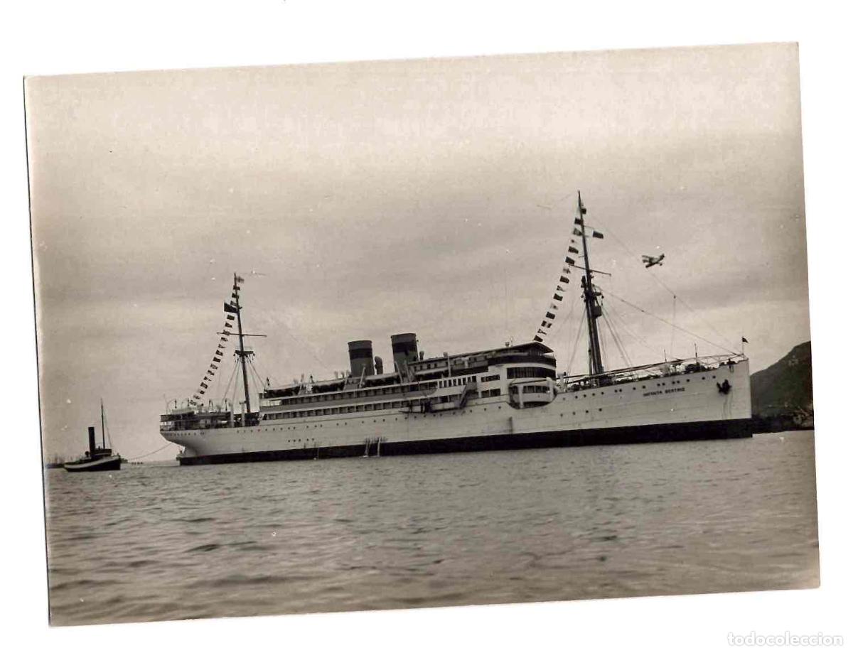 Fotograf&iacute;a antigua: FOTOGRAFIA ORIGINAL BUQUE INFANTA BEATRIZ. C.1930