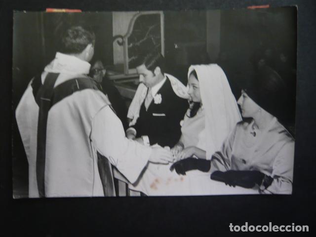 Fotograf&iacute;a antigua: FERNANDO ABIZANDA EN SU BODA CON MARIA CRISTINA GARCIA ANTIGUA FOTOGRAFIA 18 X 12 CM