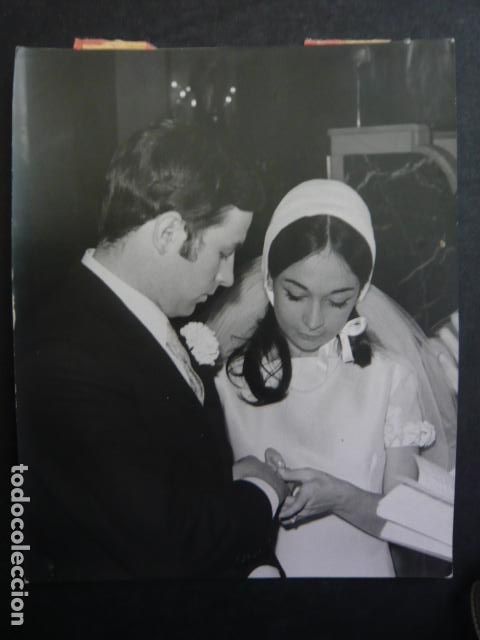Fotograf&iacute;a antigua: FERNANDO ABIZANDA EN SU BODA CON MARIA CRISTINA GARCIA ANTIGUA FOTOGRAFIA 13 X 12 CM