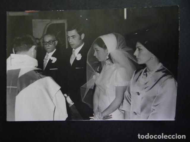 Fotograf&iacute;a antigua: FERNANDO ABIZANDA EN SU BODA CON MARIA CRISTINA GARCIA ANTIGUA FOTOGRAFIA 11 X 17 CM
