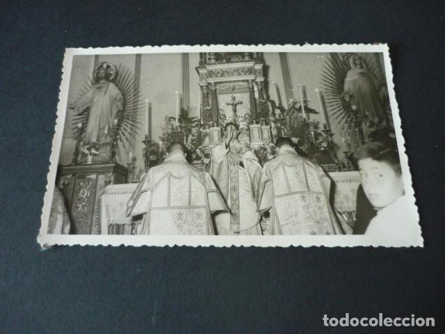 Fotograf&iacute;a antigua: VILLAFRANCA DE LOS CABALLEROS TOLEDO PRIMERA MISA ANTIGUA FOTOGRAFIA MEDINA FOTOGRAFO HERENCIA