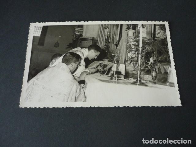 Photographie ancienne: VILLAFRANCA DE LOS CABALLEROS TOLEDO PRIMERA MISA ANTIGUA FOTOGRAFIA MEDINA FOTOGRAFO HERENCIA