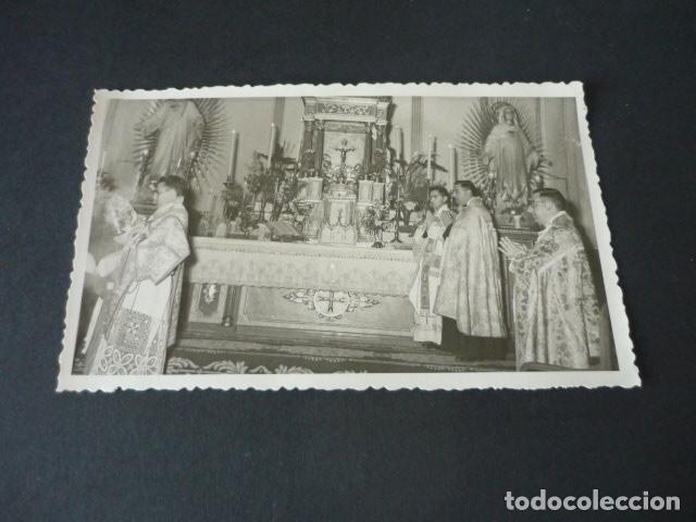 Fotograf&iacute;a antigua: VILLAFRANCA DE LOS CABALLEROS TOLEDO PRIMERA MISA ANTIGUA FOTOGRAFIA MEDINA FOTOGRAFO HERENCIA