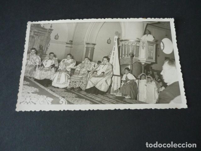 Fotograf&iacute;a antigua: VILLAFRANCA DE LOS CABALLEROS TOLEDO PRIMERA MISA ANTIGUA FOTOGRAFIA MEDINA FOTOGRAFO HERENCIA