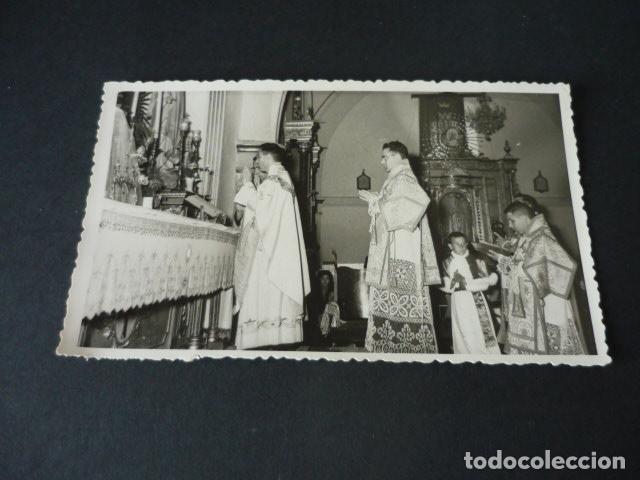 Fotograf&iacute;a antigua: VILLAFRANCA DE LOS CABALLEROS TOLEDO PRIMERA MISA ANTIGUA FOTOGRAFIA MEDINA FOTOGRAFO HERENCIA