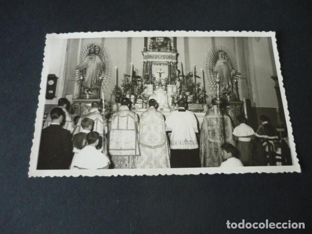 Fotograf&iacute;a antigua: VILLAFRANCA DE LOS CABALLEROS TOLEDO PRIMERA MISA ANTIGUA FOTOGRAFIA MEDINA FOTOGRAFO HERENCIA